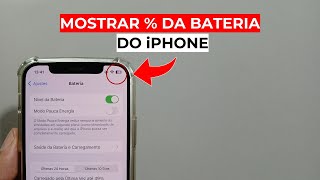 Como ativar a Porcentagem da Bateria no iPHONE  Atualizado [upl. by Thorman]