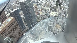 Super Fun SkySlide at OUE Skyspace Los Angeles [upl. by Fabi765]