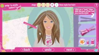 Barbie  Snip n Style Salon  Full Gameplay [upl. by Drahsar138]