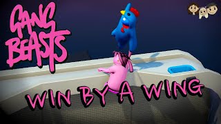 Gang Beasts Gameplay 19  WIN BY A WING  3 Player [upl. by Domini]