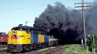 Crazy COLD STARTING UP DIESEL LOCOMOTIVE Engines and Smoke 2 [upl. by Candis]