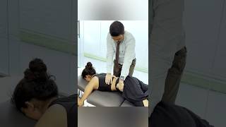 Chiropractic adjustment for thoracic spine trend feedshort [upl. by Devaney191]