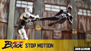 KAMEN RIDER BLACK VS SHADOW MOON  STOP MOTION FIGHT [upl. by Annocahs]