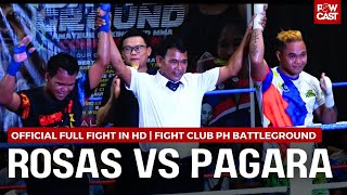 Albert Pagara vs Lorence Rosas Full Boxing Fight in HD  FCP Battleground Palawan [upl. by Anauj]