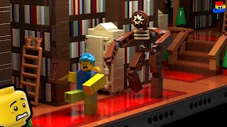 ROBLOX DOORS I made a HUGE LEGO set of the Library Room 50 with Figure [upl. by Latham193]