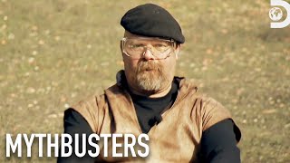 Rocks vs Bullets The Surprising Power of Lawnmowers  Mythbusters  Discovery [upl. by Maxwell]