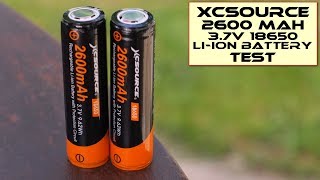 XCSOURCE 37V 2600mAh 18650 Liion battery Capacity test [upl. by Sapers]