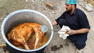 Dum Pukht Recipe  Whole Lamb Roast With Kabuli Pulao  Full Dumba Dum Pukht Recipe  Khaddi Kabab [upl. by Alyag593]