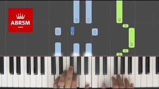 The Echo  ABRSM Piano Grade 1 2019 amp 2020 B2  Synthesia live keys tutorial [upl. by Florella]