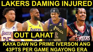 Lakers kulang na sa BIGMAN INJURED din si Wood  Iverson kaya daw 43 Pts per game sa Era ngayon [upl. by Bruckner]