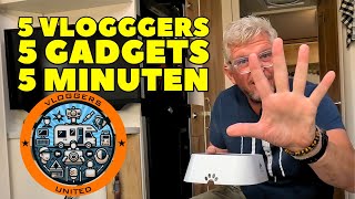 5 VLOGGERS 5 GADGETS 5 MINUTEN  MIJN FAVORIETE CAMPER SPULLEN  Solo camper  DWVLOGT 256 [upl. by Clauddetta780]