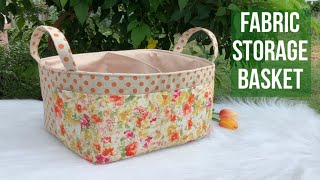 sew large fabric storage boxes tutorial diy fabric baskets how to sew fabric storage tutorial [upl. by Marquita650]