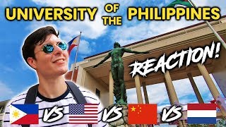 Foreigner Reacts to University of the Philippines Diliman UP Diliman [upl. by Ahsemaj]