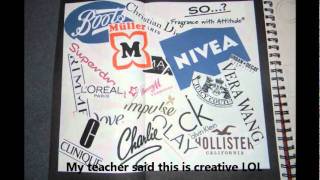 My GCSE ArtWork Lettering Project Year 10Year11 [upl. by Evvie]