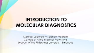 Introduction to Molecular Diagnostics [upl. by Aznofla]