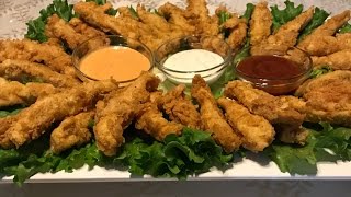 TIRITAS DE POLLO FRITOCHICKEN FINGERS DELICIOSA RECETA [upl. by Truitt]