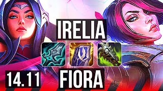 IRELIA vs FIORA TOP  Godlike 500 games Rank 15 Irelia  EUW Challenger  1411 [upl. by Eneres]