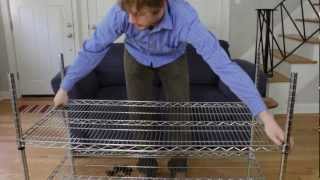 How to Assemble Wire Shelving Racks [upl. by Arihaj]