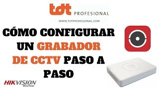 Cómo hacer funcionar un grabador de CCTV paso a paso [upl. by Rosecan]