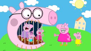 Peppa turns into a giant cage Peppa Pig Funny Animation 02 [upl. by Yesmar92]