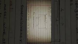 potentiometer class 12th current electricity [upl. by Alleira]