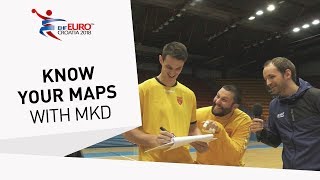 Know your maps with the Macedonians  Mens EHF EURO 2018 [upl. by Naibaf]