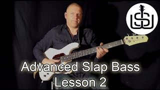 ADVANCED SLAP BASS by Scott Whitley Lesson 2  Double Thumbing with Hammerons amp Pulls [upl. by Airam]