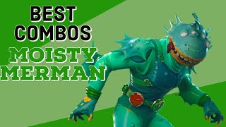 Best Combos  Moisty Merman  New Edit Styles  Fortnite Skin Review [upl. by Felise209]