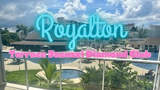 HIDEAWAY AT ROYALTON BLUE WATERS LUXURY SUITE OCEAN VIEW DIAMOND CLUB W TERRACE JACUZZI  ROOM TOUR [upl. by Gnurt]