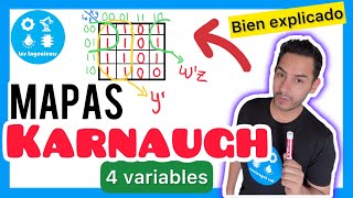 ✅MAPAS de KARNAUGH 4 VARIABLES  LO VAS a APRENDER si o Si ELECTRÓNICA DIGITAL [upl. by Bealle335]