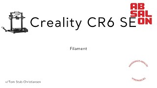 2 Creality CR6 SE Skift filament [upl. by Ninehc]