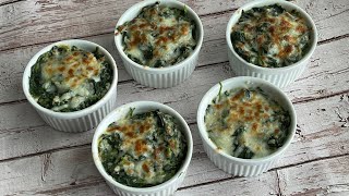 Creamy Spinach Recipe With Cheese [upl. by Alyahs]