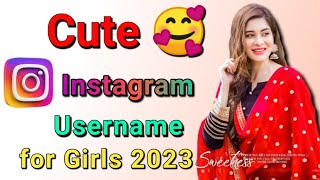 cute username for instagram for girl  cute insta id names for girl  insta id names for girl [upl. by Noslrac14]