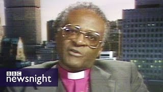 Desmond Tutu wins the Noble Peace Prize 1984  Newsnight archives [upl. by Patric]