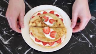 Glutenvrije pannenkoeken in 1 minuut [upl. by Lilhak]