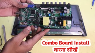 24 Inch LED TV Universal Board Installation Technique for Home [upl. by Goodwin]