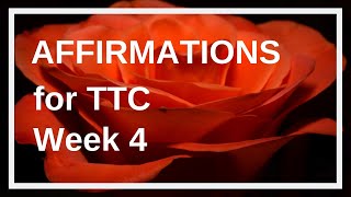 Fertility Affirmations for Getting Pregnant Week 4 [upl. by Damas]