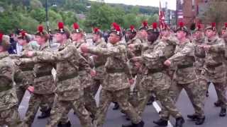 Laying Down Of The Black Watch Colours Parade Perth Perthshire Scotland June 23rd [upl. by Cherian910]