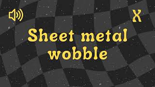 Sheet Metal Wobble  Sound Effect No Copyright [upl. by Bbor503]