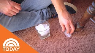 This Is The Easiest Way To Fix Carpet Dents  TODAY [upl. by Aisetra]