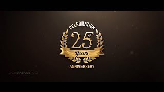 25th Wedding Anniversary Video  Wedding Anniversary Party Invitation Video  VG738 [upl. by Rebeka241]