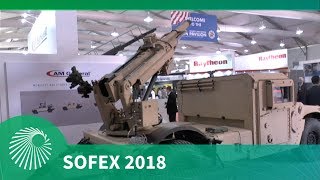 SOFEX 2018 Hawkeye 105mm programme [upl. by Schlenger515]