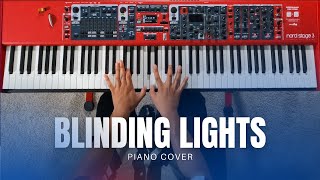 Blinding Lights  The Weeknd Piano Cover [upl. by Aidam]