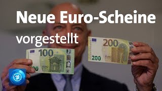 Neue 100 und 200EuroScheine vorgestellt [upl. by Clite]