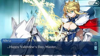 FGO NA  Valentines Chocolate Artoria Lancer wVoice Sync [upl. by Quillan]