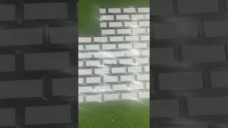 WHITE BRICK CLADDING WALL TILES DESIGNS IN CHENNAI bricktiles viralvideos shortvideos kitchentil [upl. by Ahsirak]