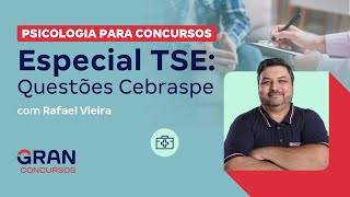 Psicologia para Concursos  Especial TSE Questões Cebraspe [upl. by Mano762]