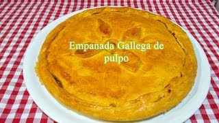 Cómo hacer empanada Gallega de pulpo receta [upl. by Katha362]