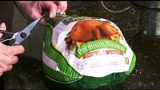 Preparing A Packaged Turkey To Roast [upl. by Joselow]