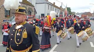 BOUSSULEZWALCOURT 🇧🇪 Marche du Saint Sacrement 2024 1 [upl. by Douty]